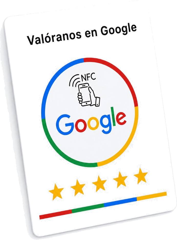 Tarjeta NFC Escaparate ValoraTap